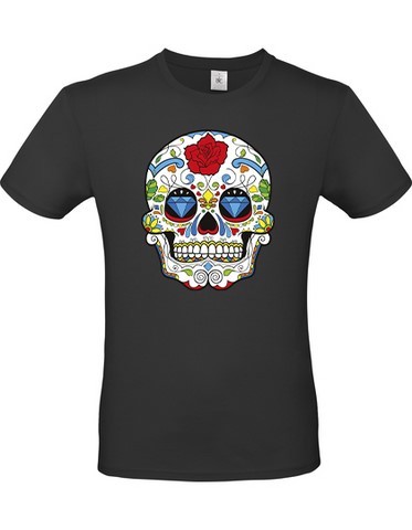 T-shirt sugar skull