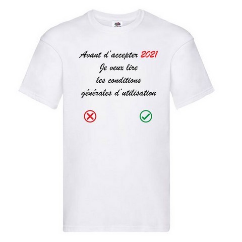 T-shirt Année 2021
