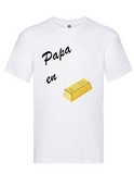 T-shirt papa en or